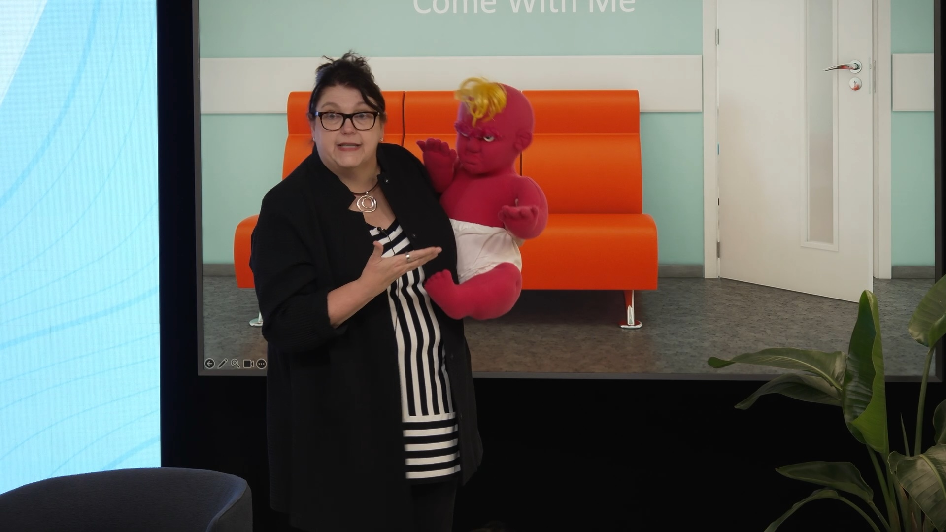 Bitter Baby® prop on stage